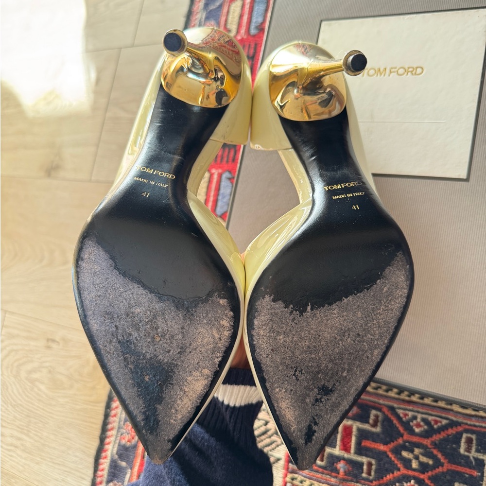 Tom Ford Cream Stiletto Heels - Picture 4 of 7